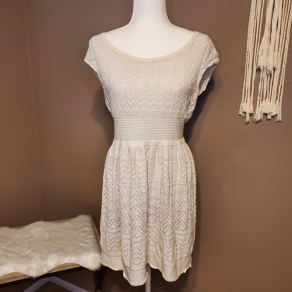 American Eagle Crochet/Open knit Dress Sz L